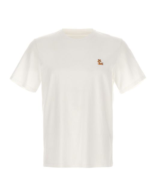 Maison Kitsuné -Chillax Fox T Shirt Bianco-