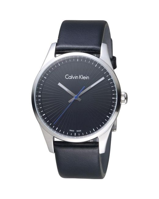 Calvin Klein Steadfast Dial Leather Watch