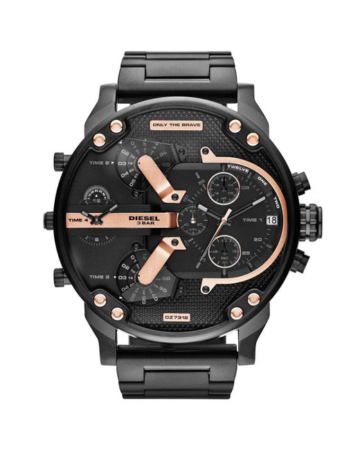 Diesel The Daddies Chronograph Four Time Zone Dial Watch