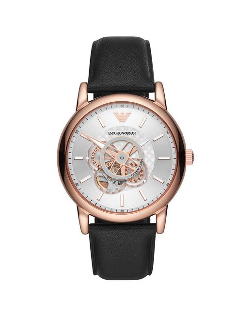 Emporio Armani Automatic Leather Watch