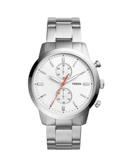 Fossil FS5346 Analog Stainless Steel Dial Watch