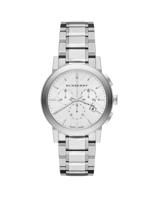 Burberry BU9750 City Chronograph Dial Stainless Steel Watch
