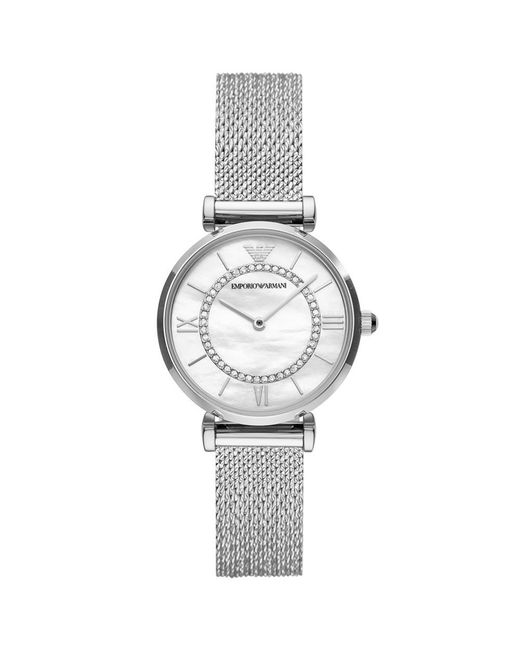 Emporio Armani Quartz Mother of Pearl Dial Watch