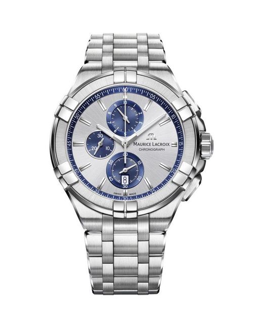 Maurice Lacroix Aikon Stainless Steel Chronograph Swiss Mens Watch