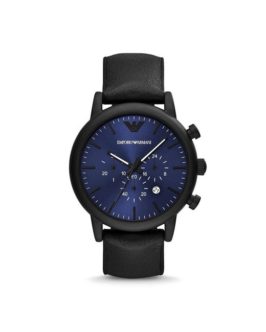 Emporio Armani Chronograph Leather Watch