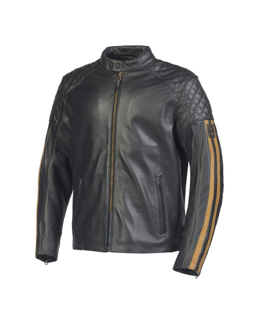 Triumph Braddan Sport Leather Motorcycle Jacket Gold