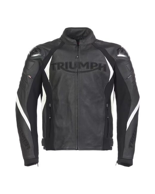 Triumph Triple Leather Motorcycle Jacket