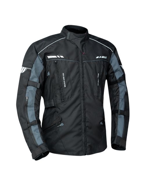 Venti Descent Waterproof Textile Motorcycle Jacket Black Grey