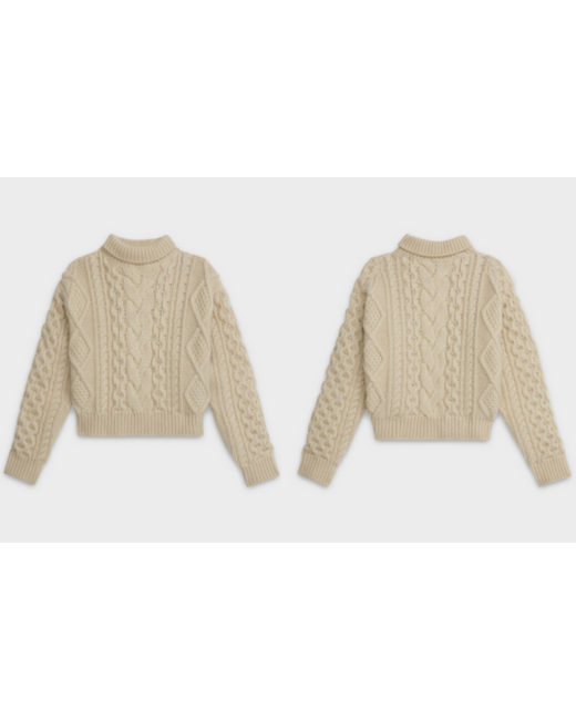 Celine Off-white Knit Sweater The Webster