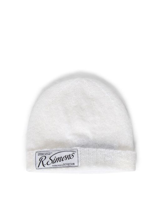 Raf Simons Knit Beanie With Woven Label