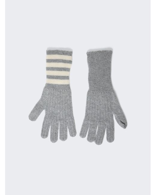 Thom Browne 4-bar Cashmere Gloves