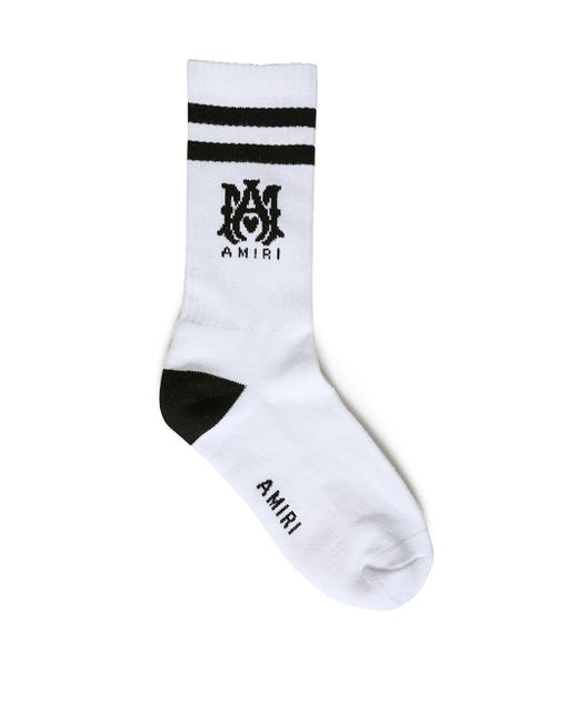 Amiri M.a. Ribbed Athletic Socks