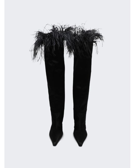 Alexander Wang Viola 65 Feather Slouch Boot