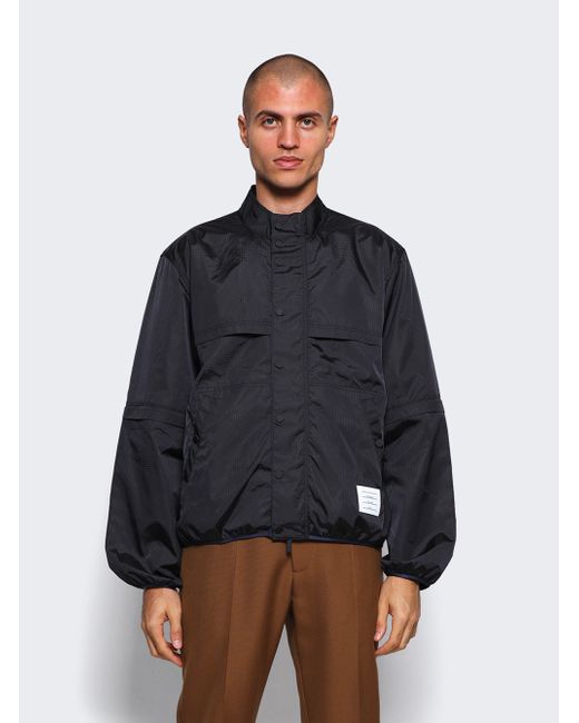 Thom Browne Zip Up Jacket With Removeable Sleeves