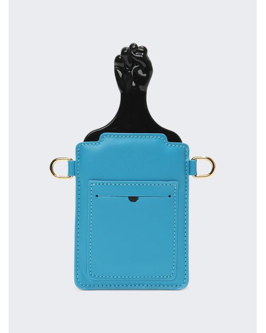 Botter Afro Comb With Padded Leather Bag