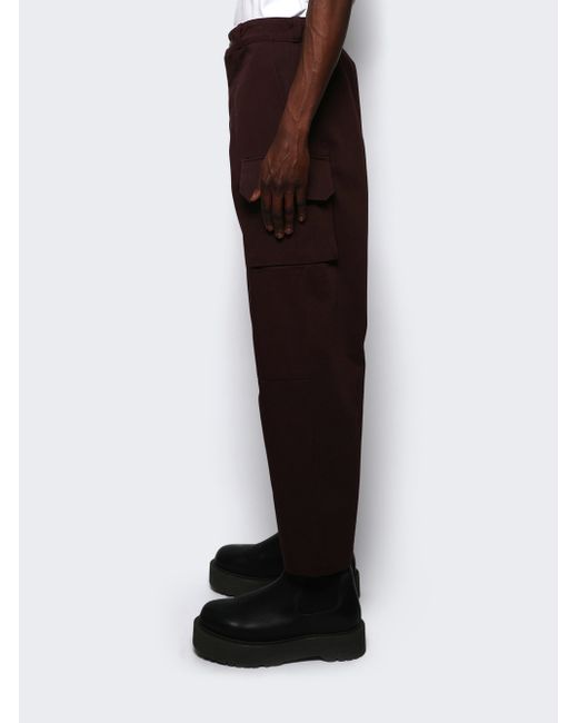 Enfants Riches Deprimes Tapered French Military Cargo Pants Burgundy