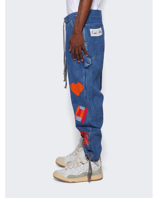 Greg Lauren Gees Bend Patch Overall Lounge Pant