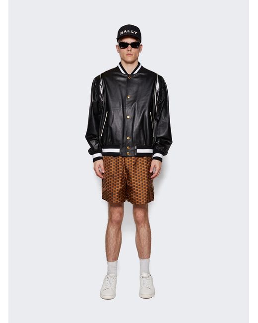 Bally Letterman Leather Jacket