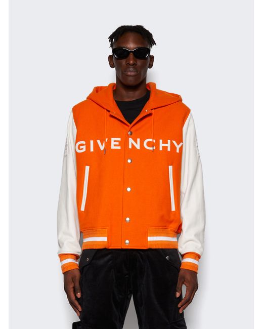 Givenchy Wool And Leather Varsity Jacket