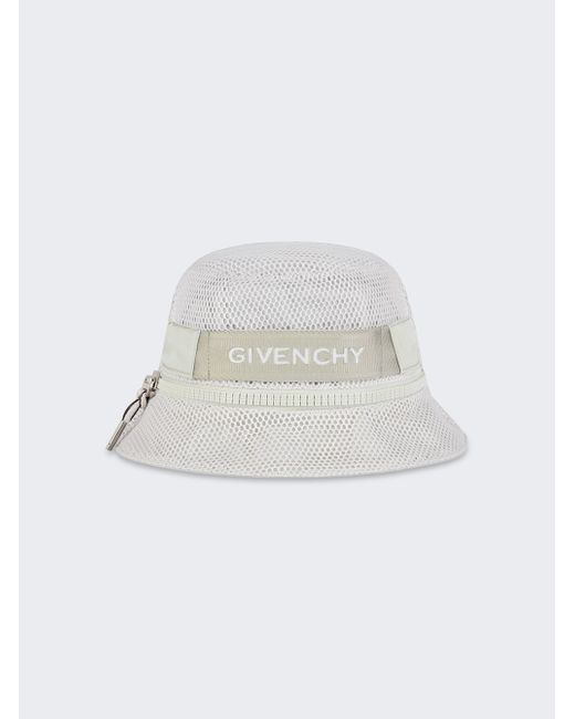 Givenchy Mesh Zip Bucket Hat