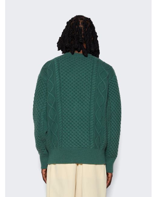 Bally Cable-knit Wool Cardigan