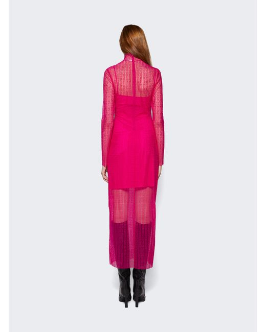 Givenchy 4g Long Sleeve Lace Dress