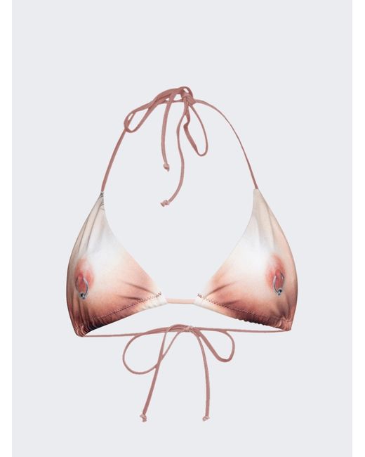 Jean Paul Gaultier Printed Corps Bikini Top