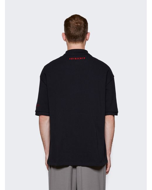 Raf Simons X Fred Perry Embroidered Oversized Polo Shirt