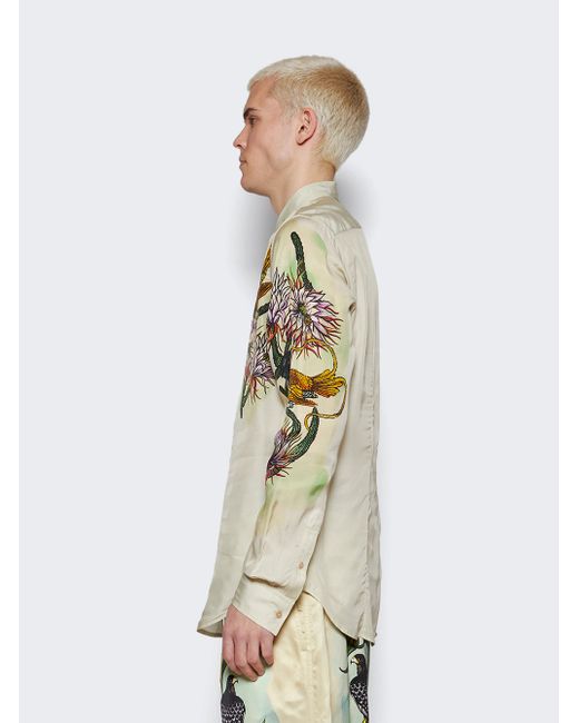 Dries Van Noten Celdon Printed Long Sleeve Shirt