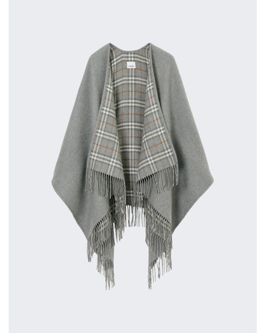 Burberry Check Wool Reversible Cape