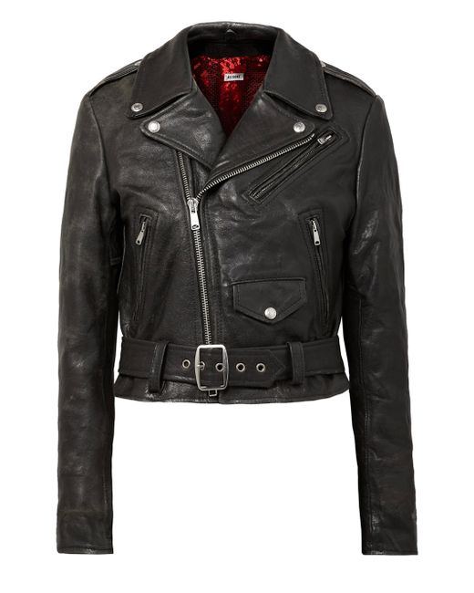 Re/Done Moto Racer Leather Jacket The Webster