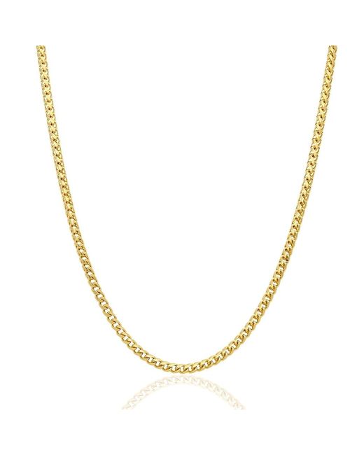 WJD Exclusives Solid 14K Gold 4mm Franco Chain Necklace 24 26 28 30
