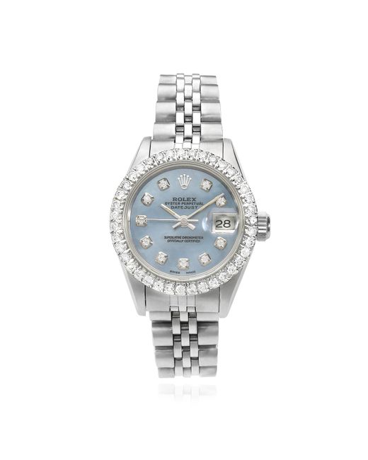 Rolex Datejust Custom MOP Diamond Dial Bezel Jubilee Band 26mm Watch