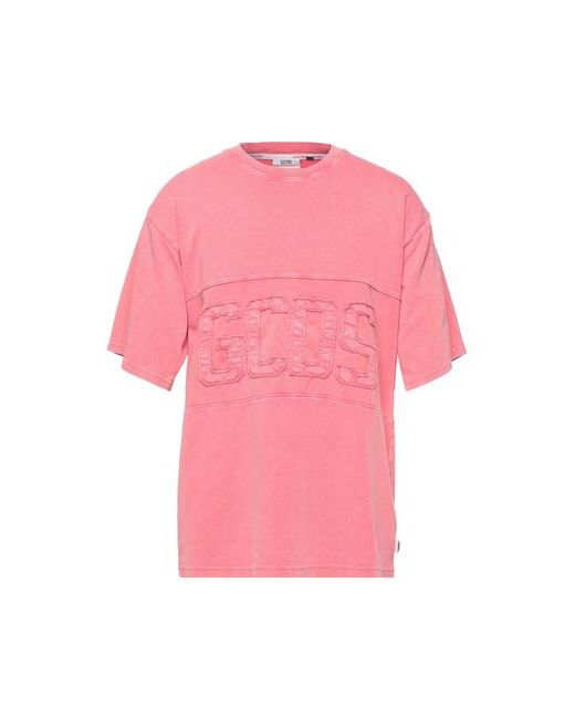 Gcds Man T-shirt Coral Cotton