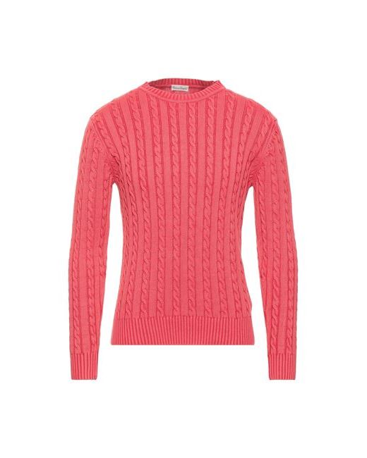 Cashmere Company Man Sweater Coral Cotton