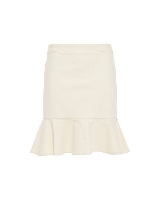Vanessa Bruno Mini skirt Ivory Cotton Elastane