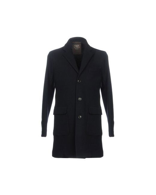 Coats Milano Man Coat Midnight Wool Polyester Cashmere Polyamide