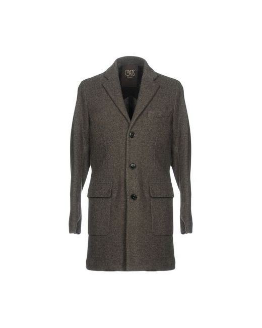 Coats Milano Man Coat Lead Wool Polyester Cashmere Polyamide