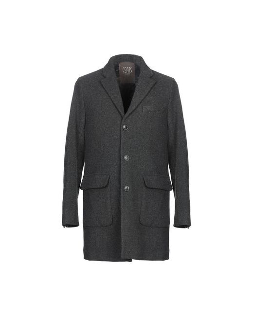 Coats Milano Man Coat Steel Wool Polyester Cashmere Polyamide