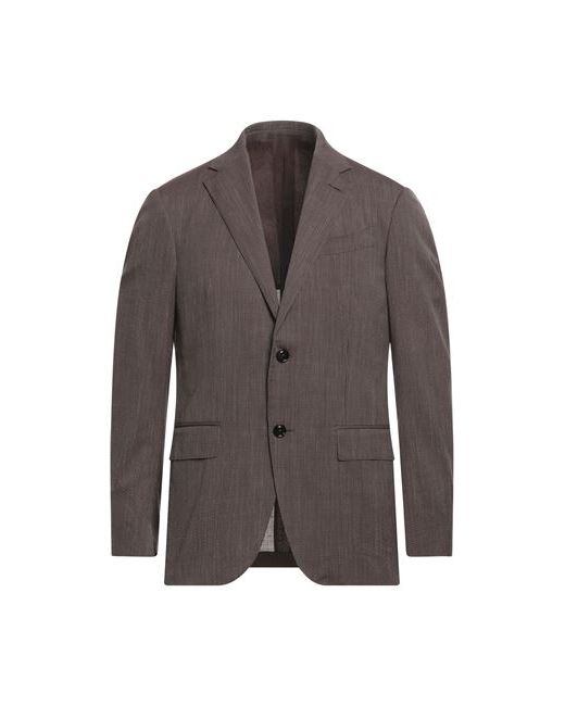 Z Zegna Man Suit jacket Cocoa Wool Silk Linen Elastane