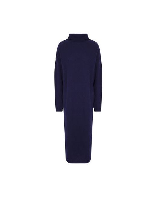 8 by YOOX Knit Roll-neck Midi Dress dress Midnight Wool Recycled wool polyamide