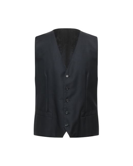 Dolce & Gabbana Man Vest Midnight Virgin Wool Silk