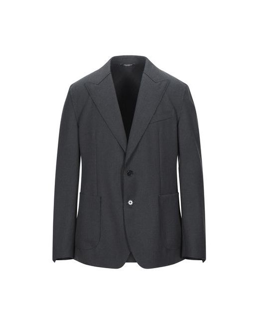 Dolce & Gabbana Man Suit jacket Steel Polyester Virgin Wool