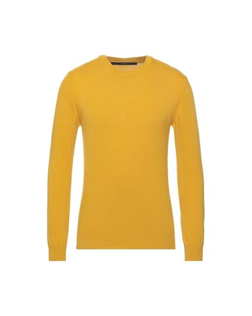 Bellwood Man Sweater Ocher Cotton Wool Cashmere