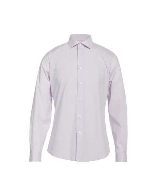 Class Roberto Cavalli Man Shirt Lilac Cotton Elastane