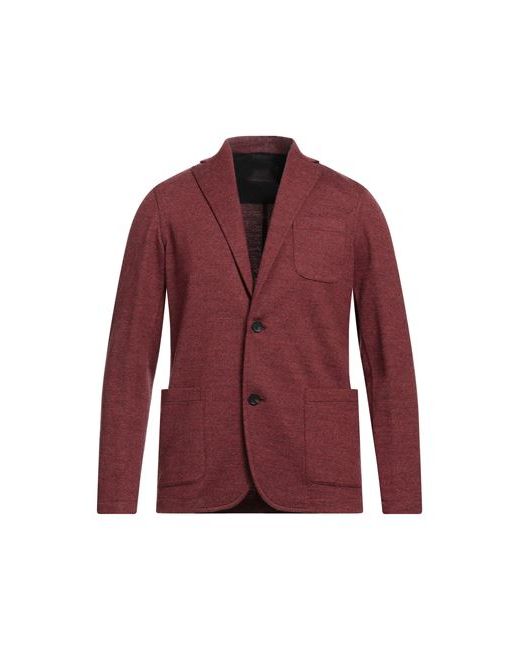 Altea Man Suit jacket Brick Virgin Wool Cotton