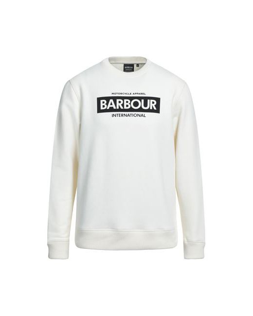 Barbour Man Sweatshirt Ivory Cotton Polyester Elastane