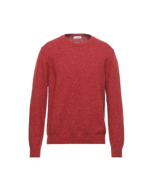 Bruno Manetti Man Sweater Brick Wool Cashmere Polyamide