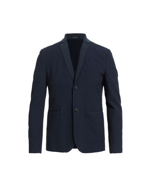 Emporio Armani Man Suit jacket Midnight Polyamide Cotton Elastane