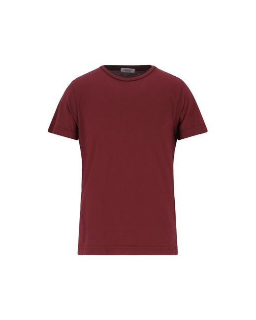 Crossley Man T-shirt Burgundy Cotton